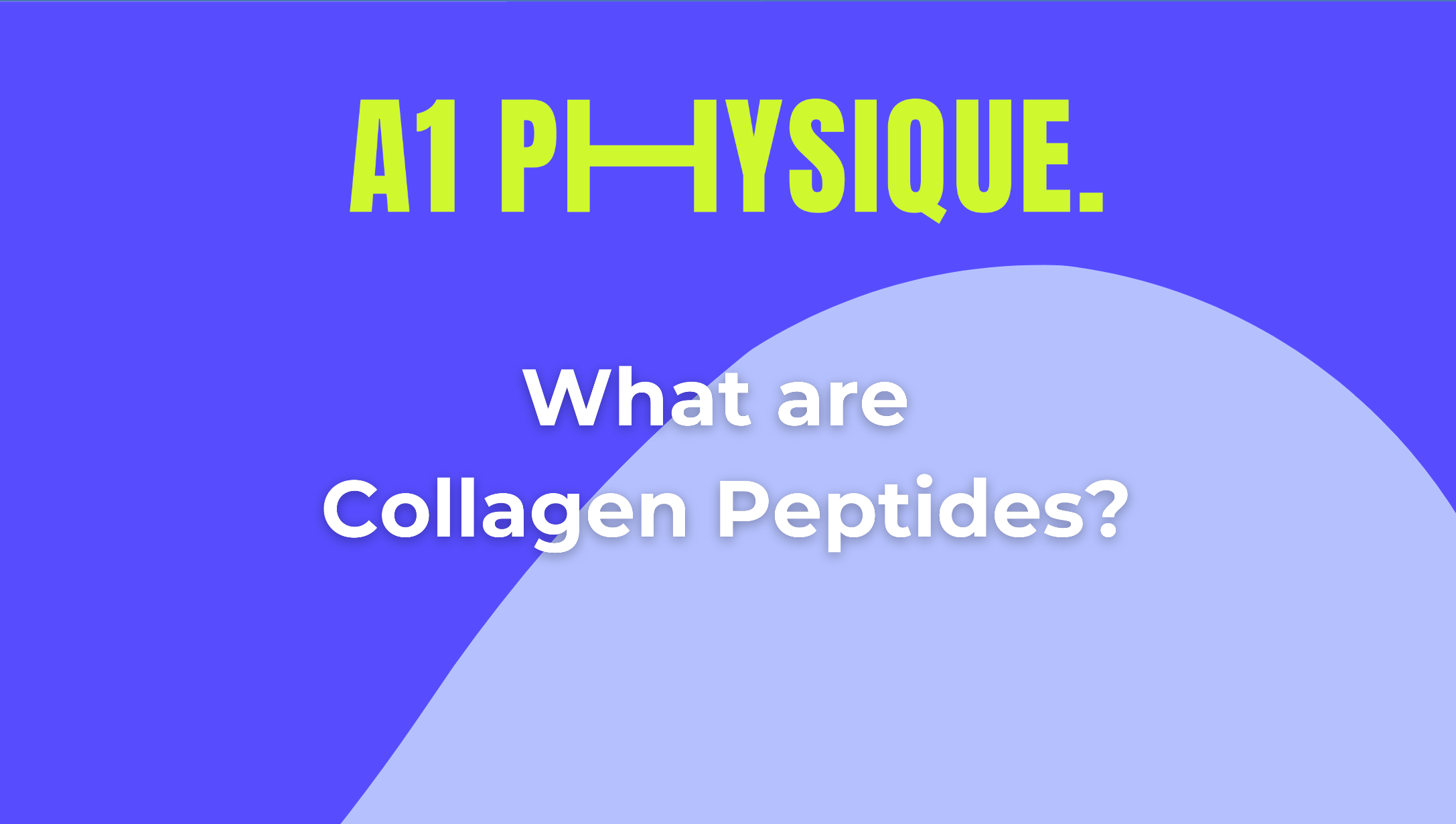 What are Collagen Peptides?