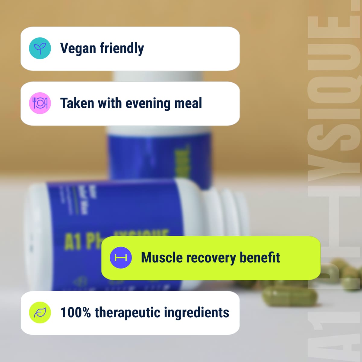 A1 Physique water relief max water retention tablets vegan friendly