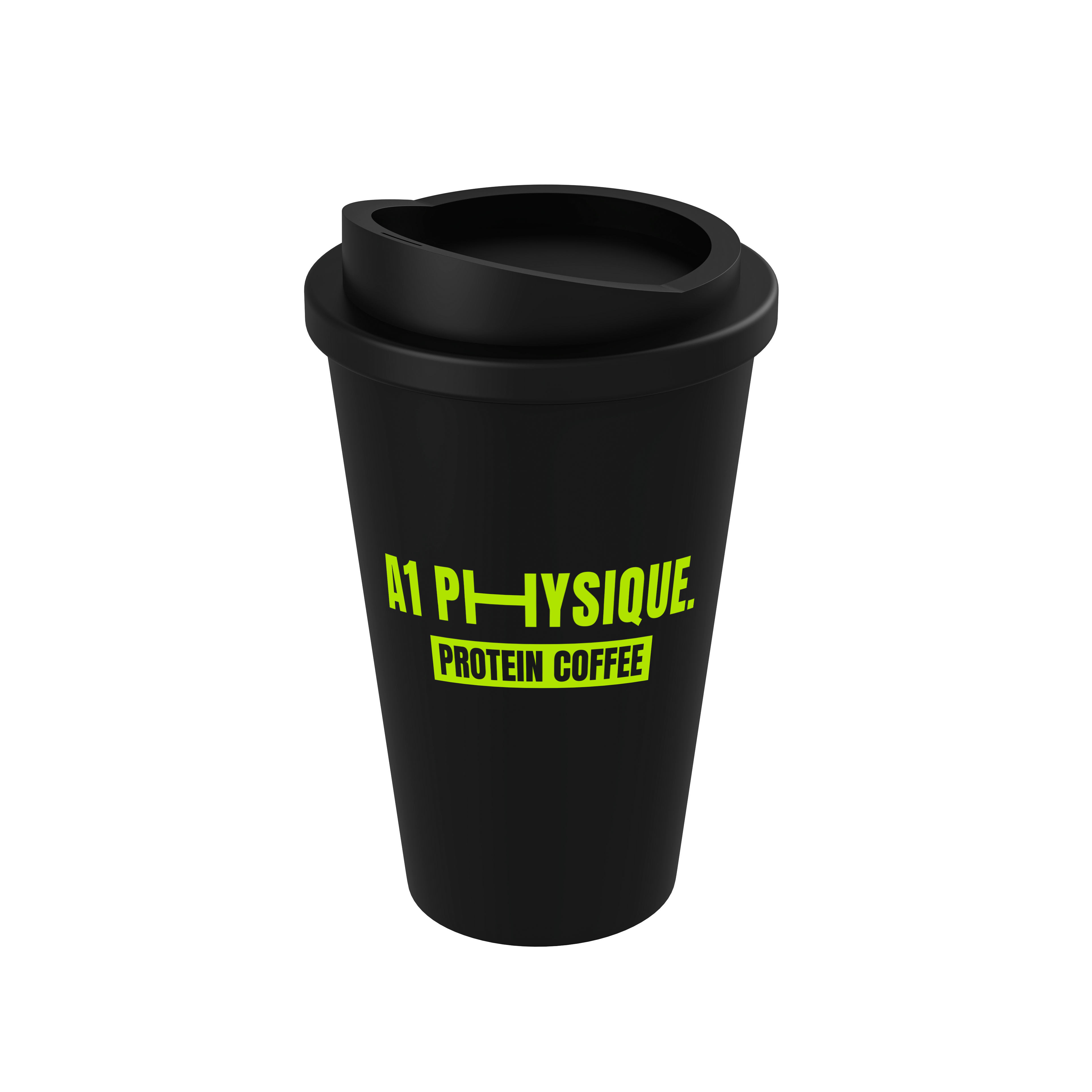 a1 physique protein coffee travel mug