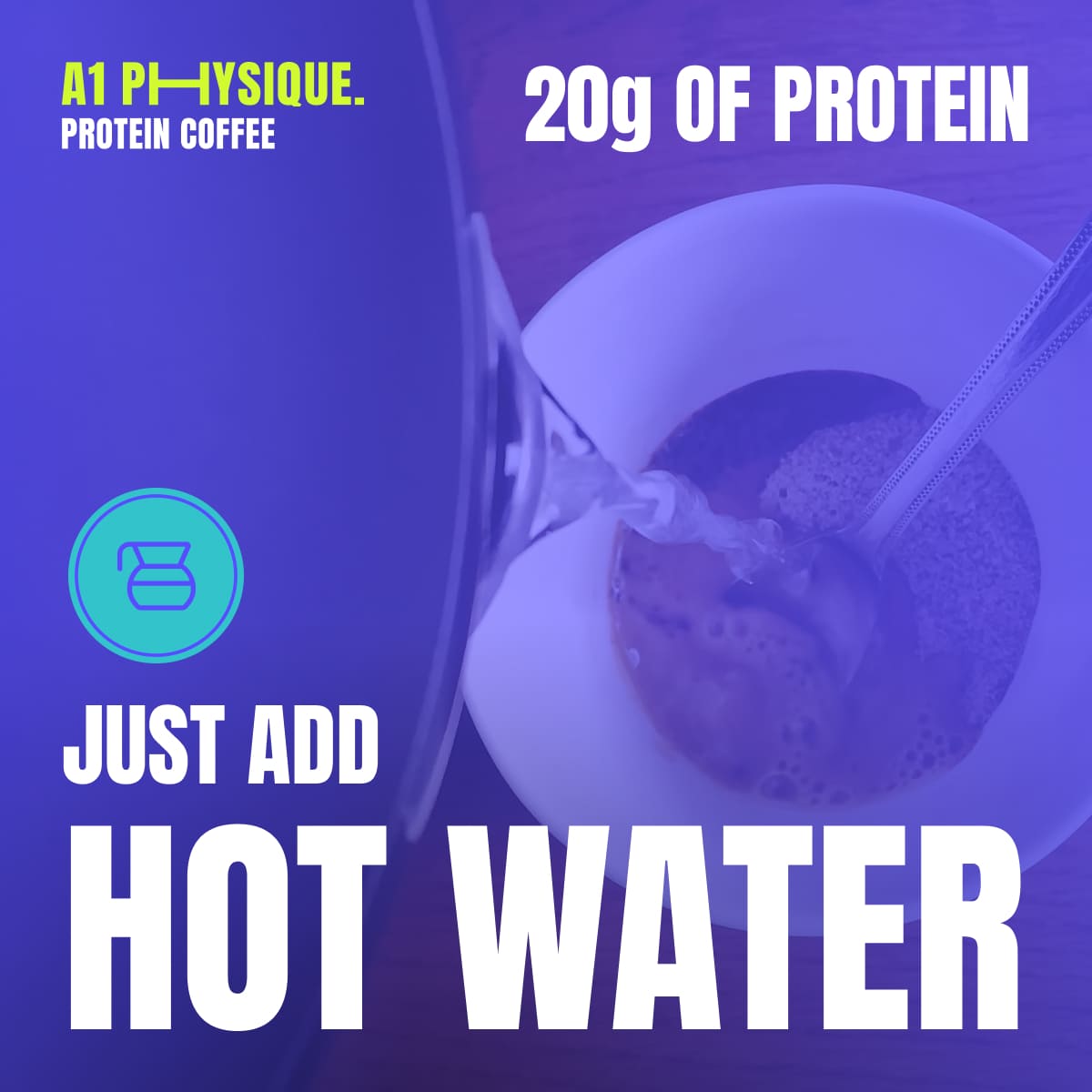 hot water protein coffee